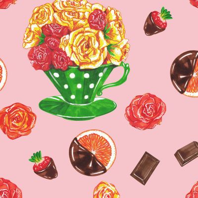 Шоколад и розы