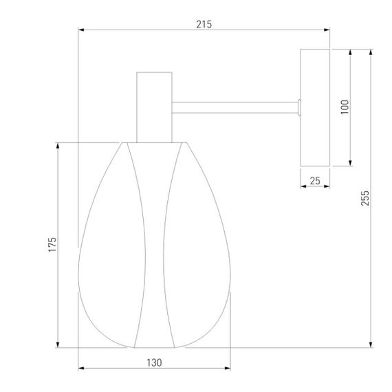 Бра Eurosvet Magma 60175/1 латунь