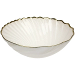 Салатник стеклянный «Фьюжн» 25*9см перламутр