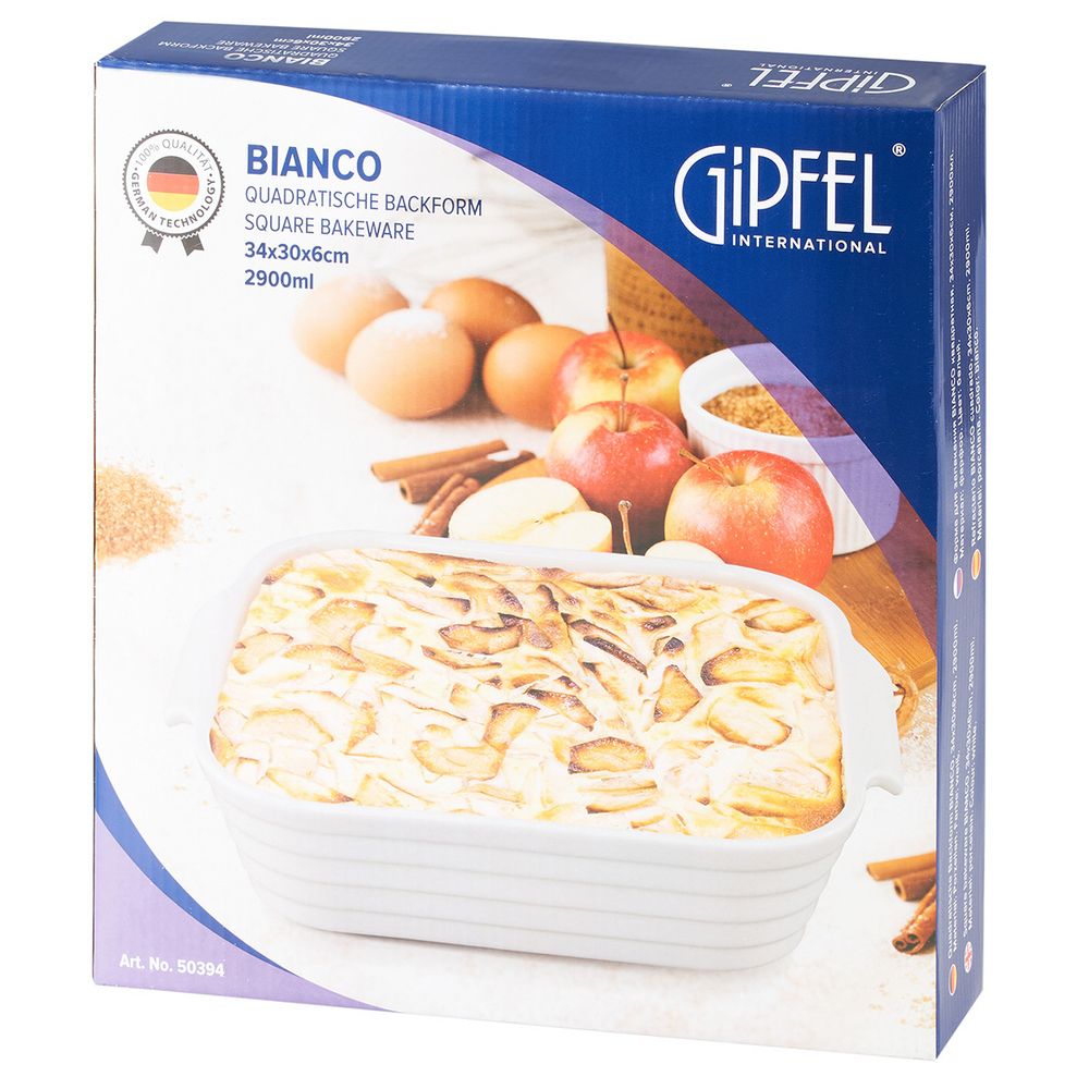 Форма для запекания Gipfel Bianco 50394 2,9 л/34x30x6 см