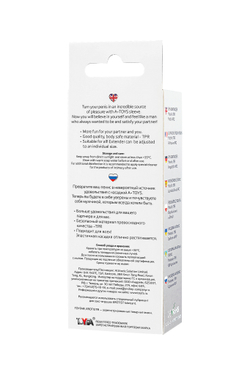 Насадка на пенис A-Toys by TOYFA Boyn, TPR, прозрачный, 15,2 см