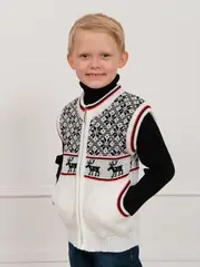 Жилет вязаный