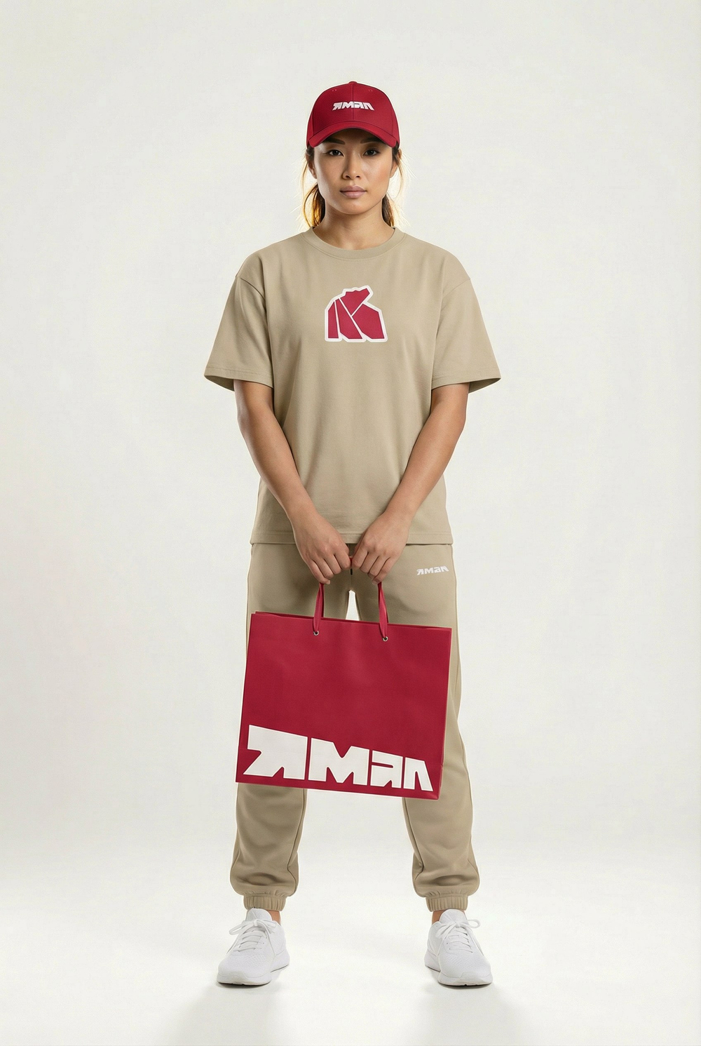 Футболка оверсайз с нанесением "Медведь"