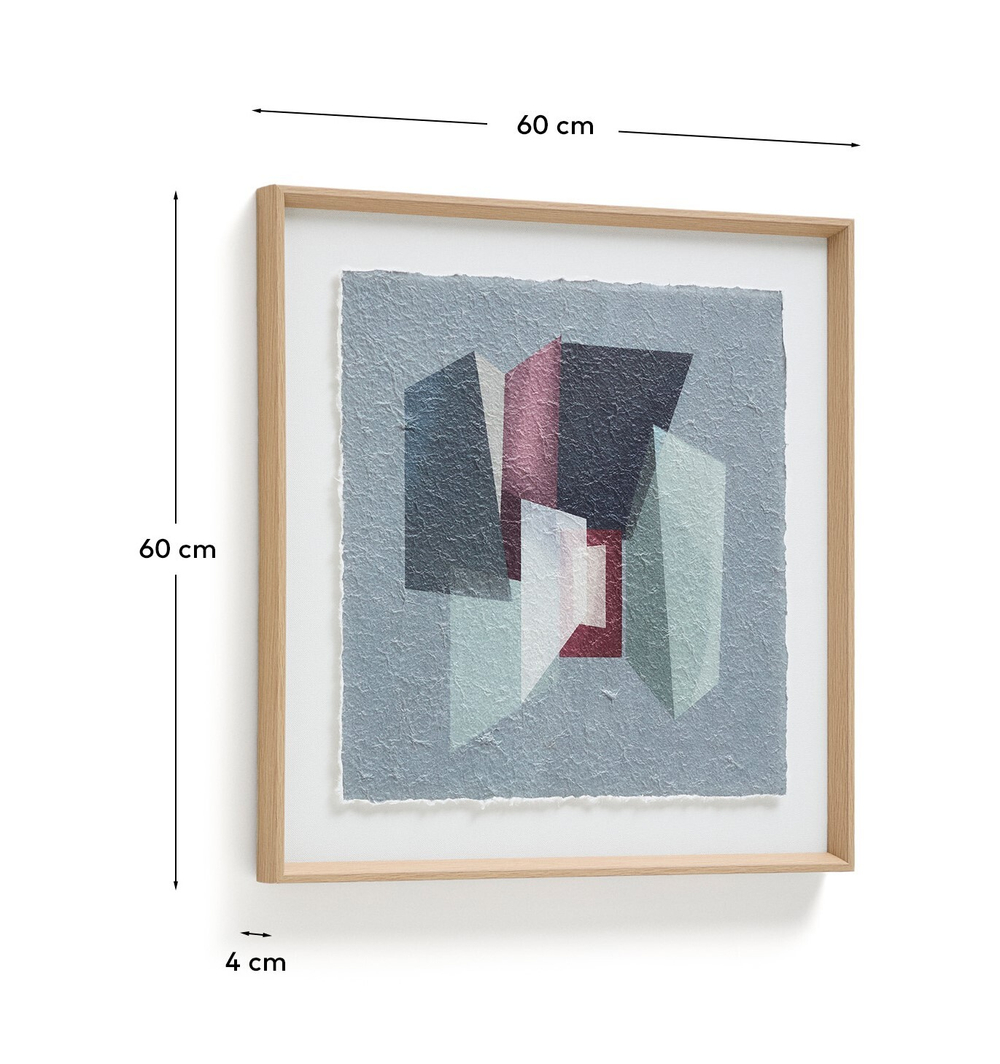 Картина Veluni из переработанной бумаги 60 x 60 см