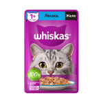 Желе с лососем, 75г корм для кошек влажный Whiskas