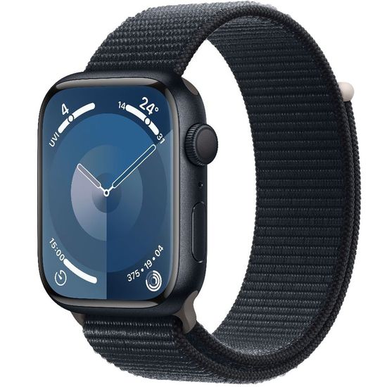 Apple Watch Series 9 GPS 45mm Midnight Aluminium Case with Midnight Sport Loop