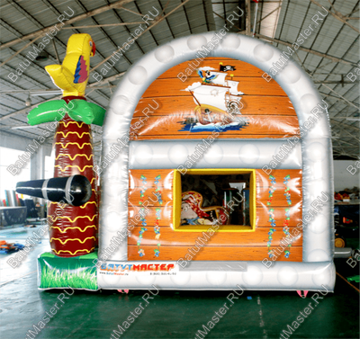 Коммерческий надувной батут "Сундучок с крышей"