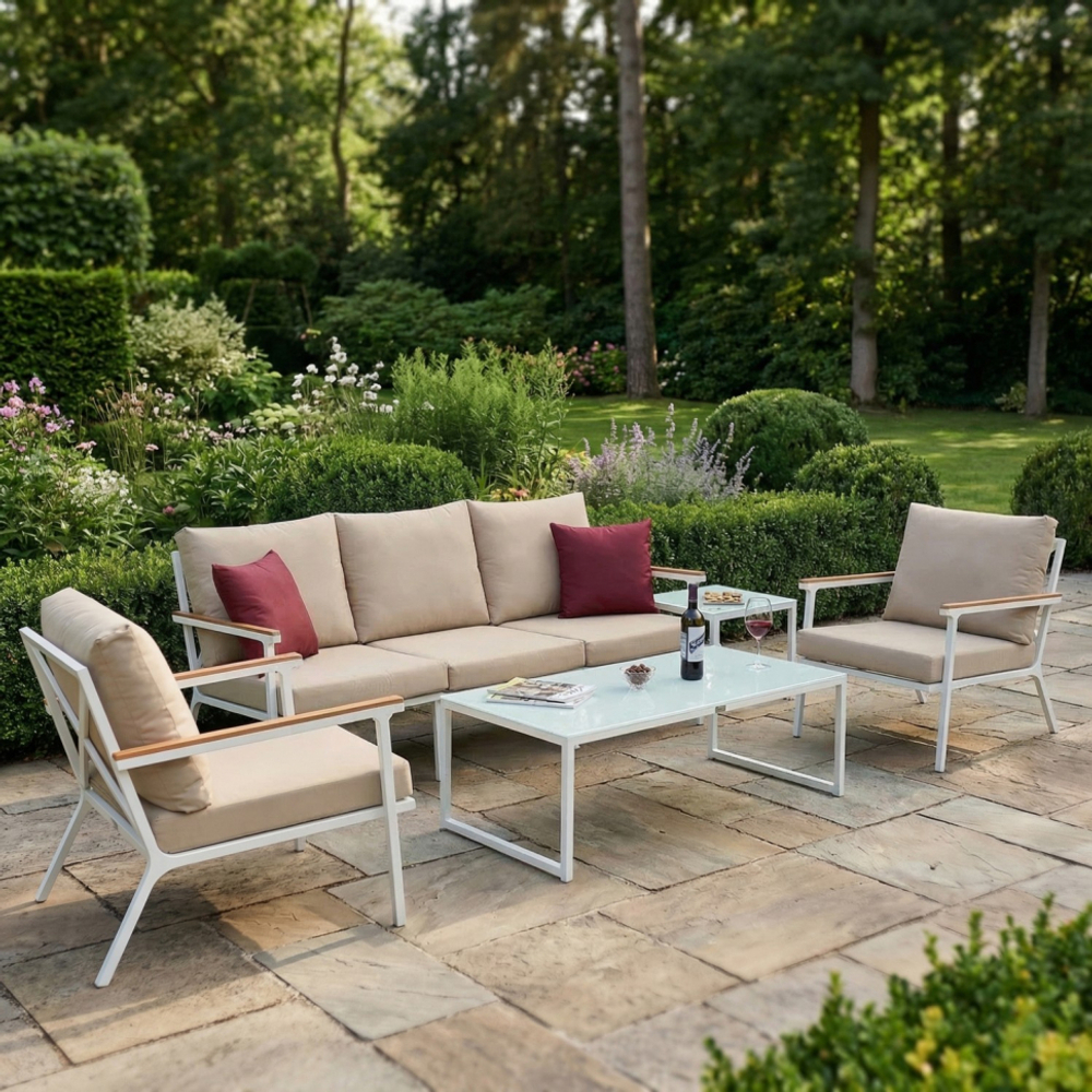 Лаунж зона Ideal Patio ФЕСТА бежевая с трехместным диваном