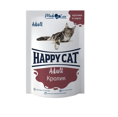 Happy Cat 100г Кролик в соусе