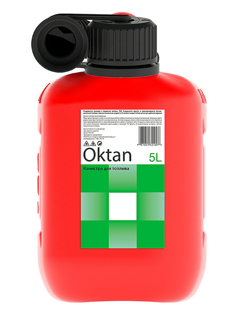 КАНИСТРА OKTAN Oktan Classic, красная , 5 л (10261412)