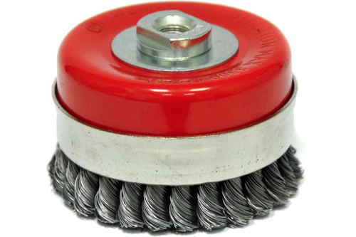 Щетка чашечная усиленная (125 мм; М14; витая 0.5 мм) для УШМ Elitech 1820.075600