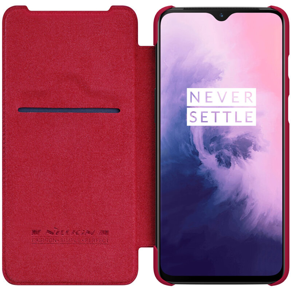 Кожаный чехол-книжка Nillkin Leather Qin для OnePlus 7