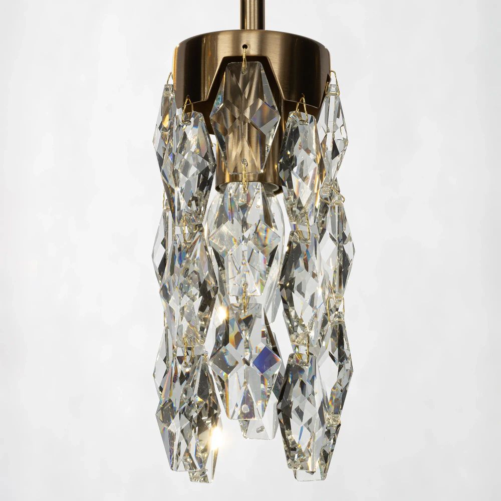 Citilux RONIN CL326015 Подвесной каскадный хрустальный светильник