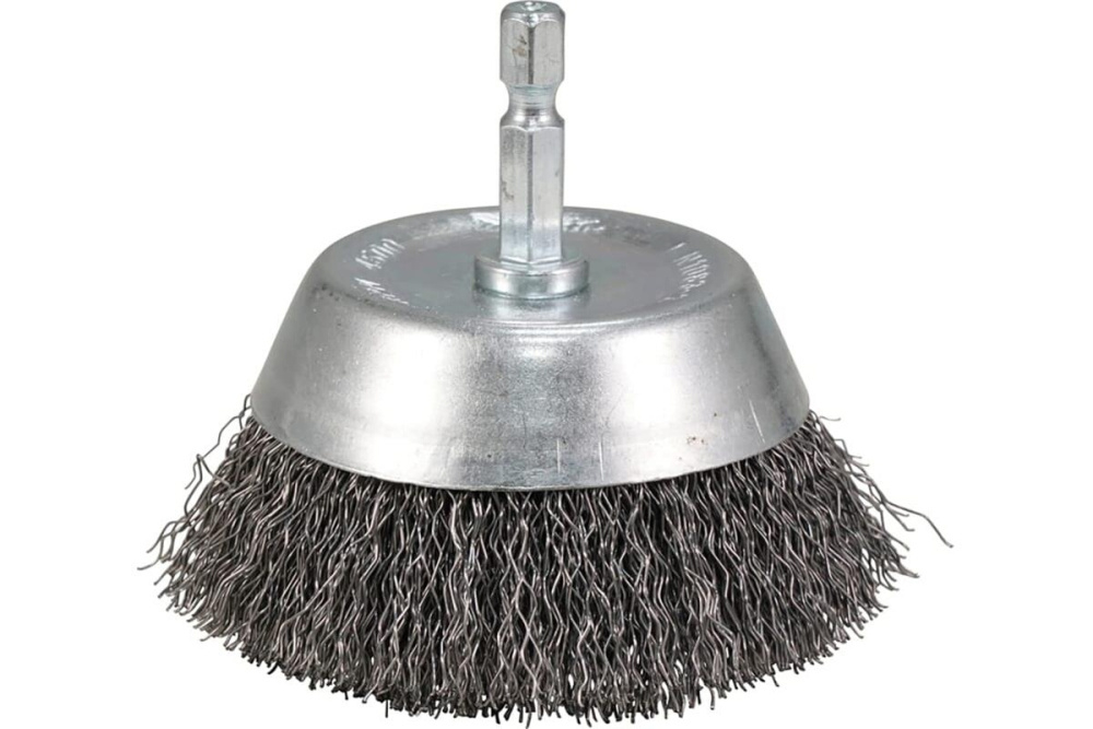 Щетка проволочная чашечная (d75 мм, толщ. проволоки 0.3 мм, гофрированная, металл, 1/4") Makita D-76445