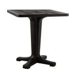 Стол Прованс квадратный 70см 1 ножка шоколадный 700х700х720мм