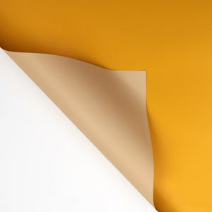 Пленка матовая двусторонняя Желтая/Бежевая