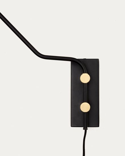 Настенный светильник Jex из черного металла