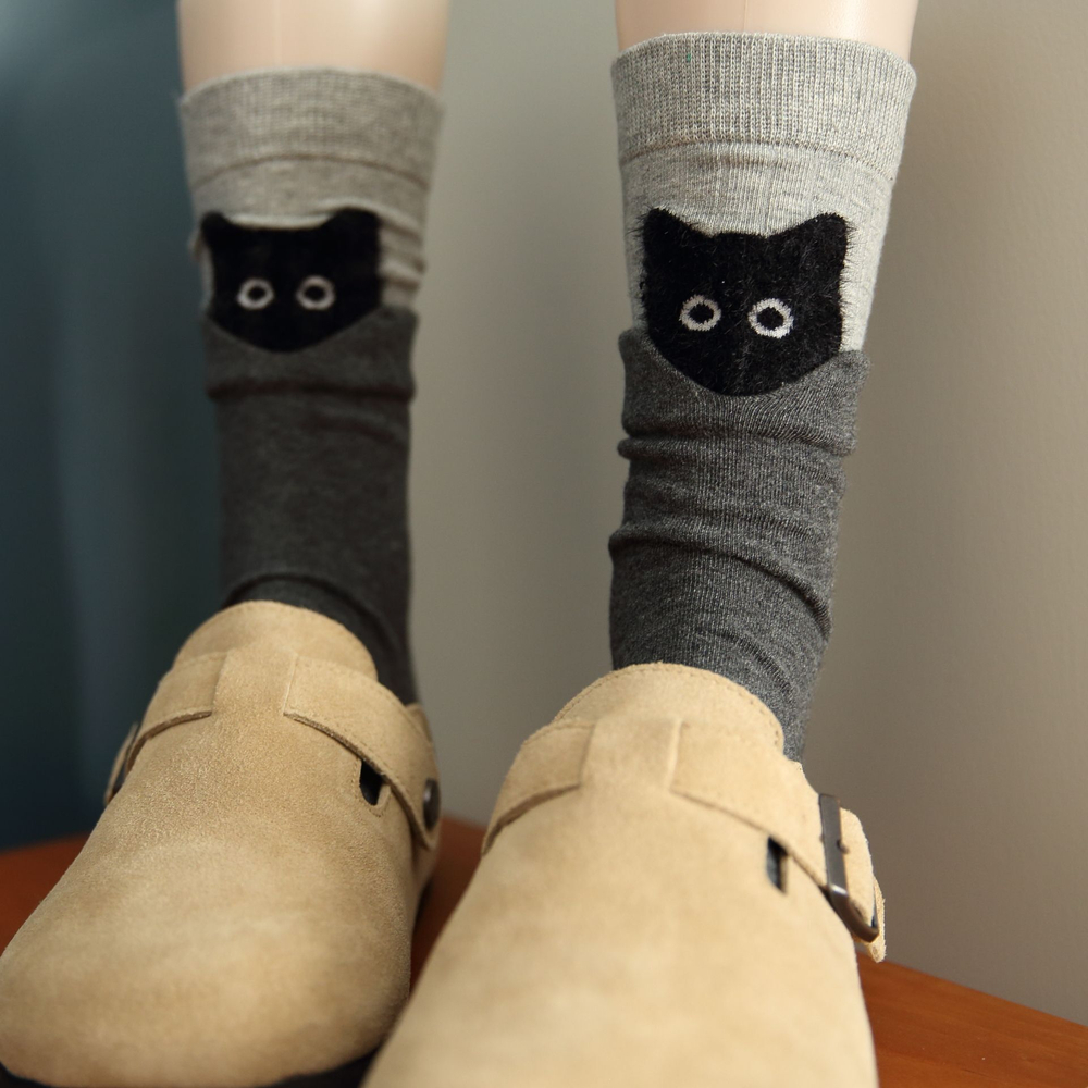 Носки р.35-40 "Cats" Серые