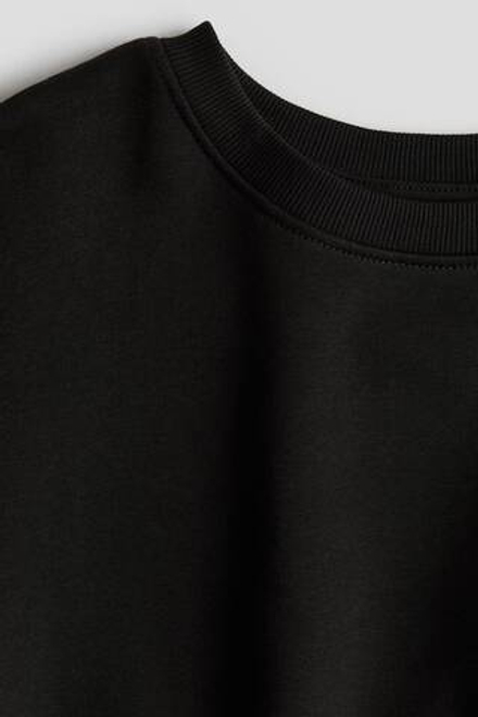 H&M Толстовка с круглым вырезом, черный