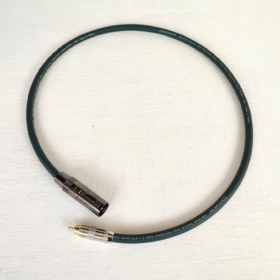 DAXX X86 Аудио кабель 1XLRпапа-1RCA из бескислородной меди 2х0,75мм2. High Grade. D=9mm