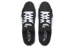 PUMA Smash Vulc Canvas Fashion Low Panel Shoes Black and White