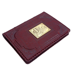 Ежедневник А5 «Химику-4» с накладкой покрытой золотом 999 пробы