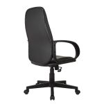 Кресло руководителя Helmi HL-E88, экокожа черная, пластик, механизм качания