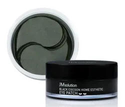 Гидрогелевые патчи JMSOLUTION Black Cocoon с экстрактом шёлка и углём – 90 г