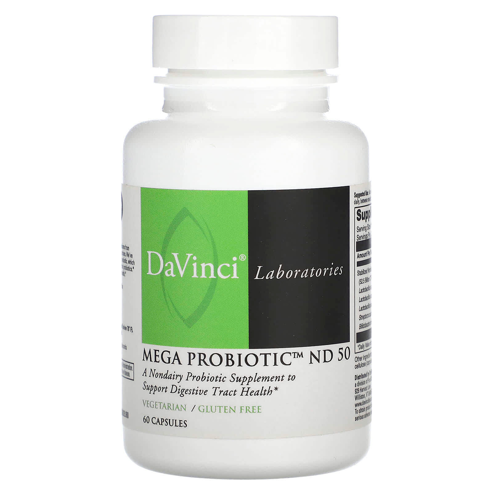 DaVinci Laboratories, Mega Probiotic ND 50, 60 капсул