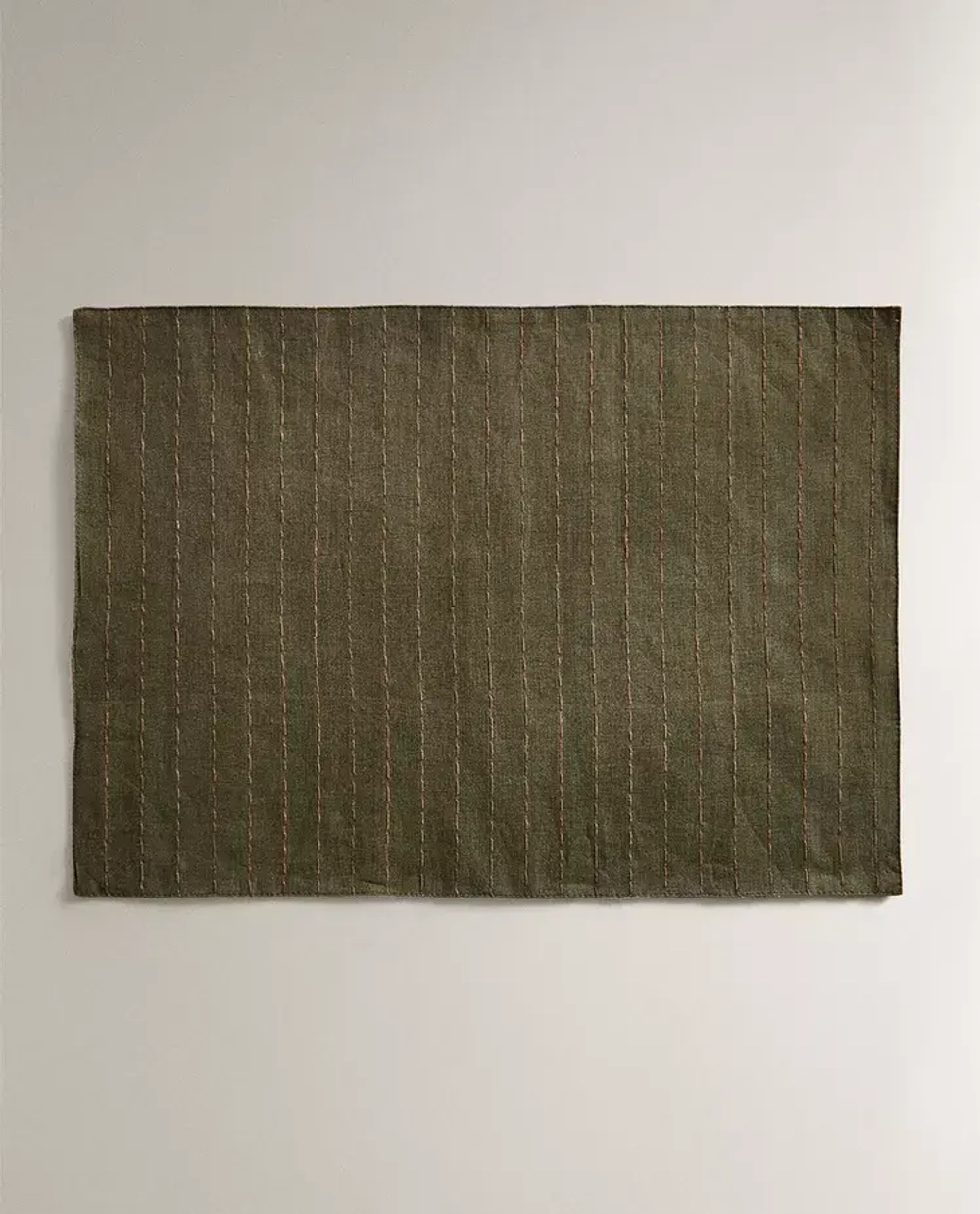 ZARA HOME ЛЬНЯНАЯ САЛФЕТКА, ЗЕЛЕНЫЙ