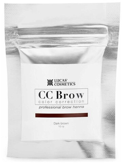 Хна для бровей (dark brown) в саше (темно-коричневый), 10 гр