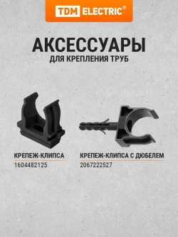 Гофра для кабеля 20мм ПНД с зондом 25 метров легкая черная TDM Electric