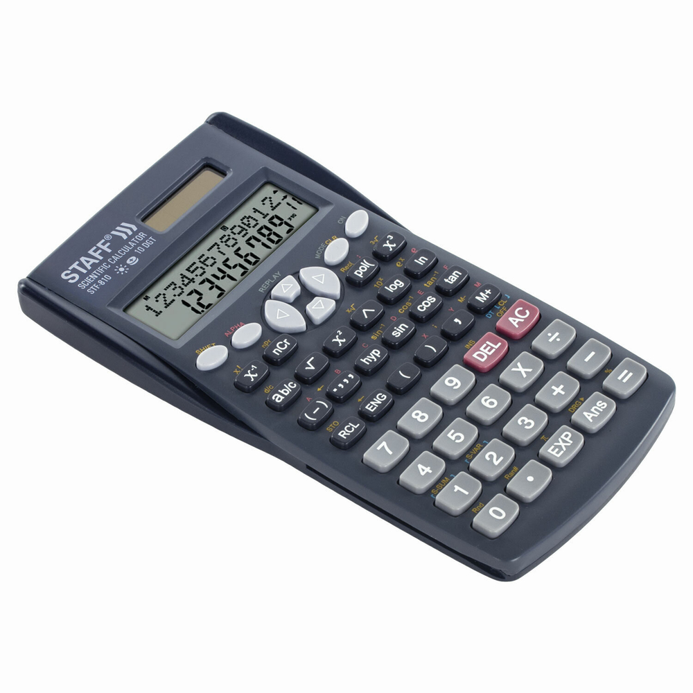 Калькулятор инженерный STAFF STF-810 (161х85 мм) 240 функций 10+2 разрядов двойное питание