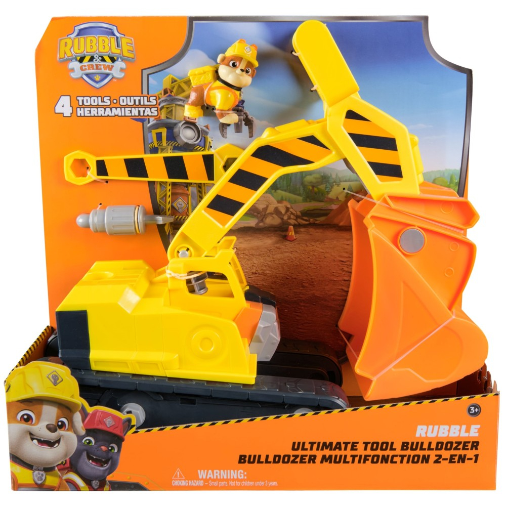 Psi Patrol Rubble i jego Ekipa - Бульдозер Rubble 2в1 + фигурка щенка + 4 аксессуара 20152425