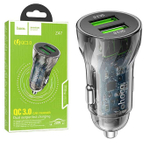Автомобильный адаптер питания HOCO Z47 2USB QC 3.0 (черный)