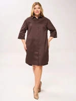 Платье-рубашка с карманами