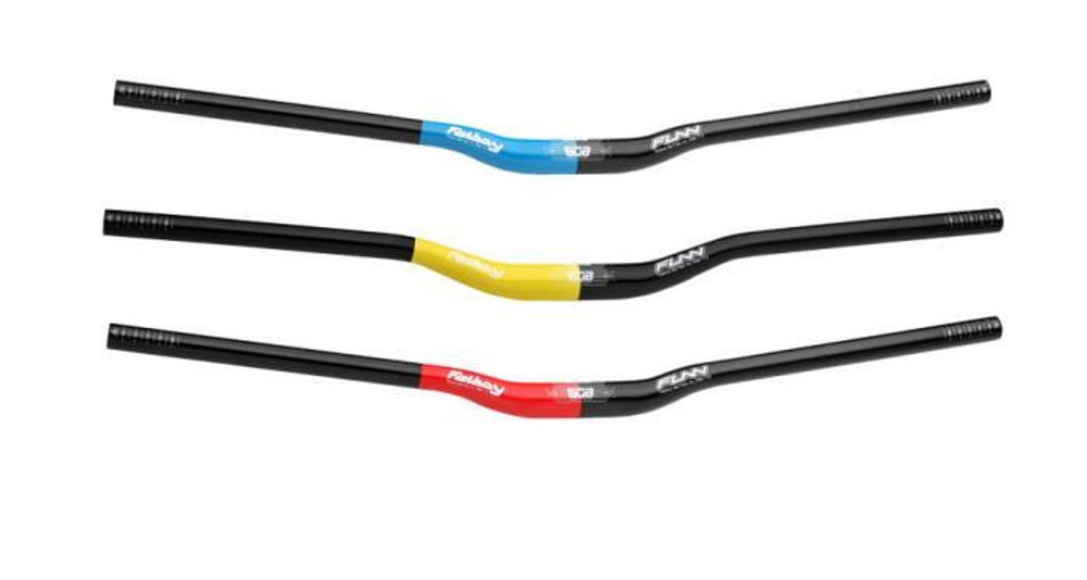 Руль Funn Fatboy черно-синий DH BOB Colors AL7050-T73 8° Back Sweep 5.5° Up Sweep 31,8 мм 785 мм 15