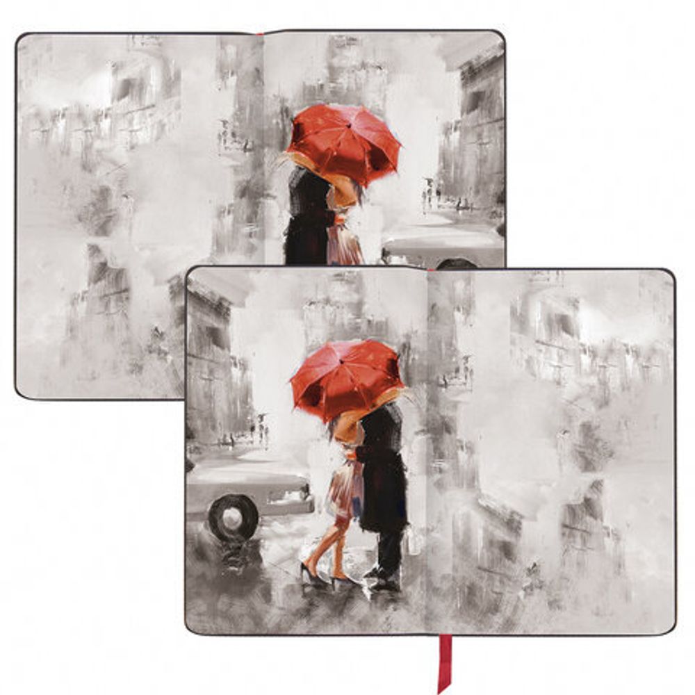 Ежедневник недатированный B6 (127х186 мм), BRAUBERG VISTA, под кожу, гибкий, 136 л., "Paris", 112106