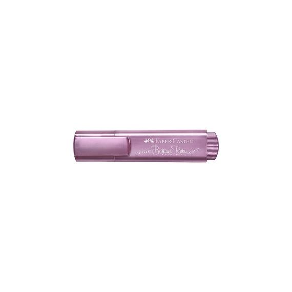 Marker \ Маркер\Текстовыделитель Faber-Castell "TL 46", рубиновый, металлик, 1-5 мм