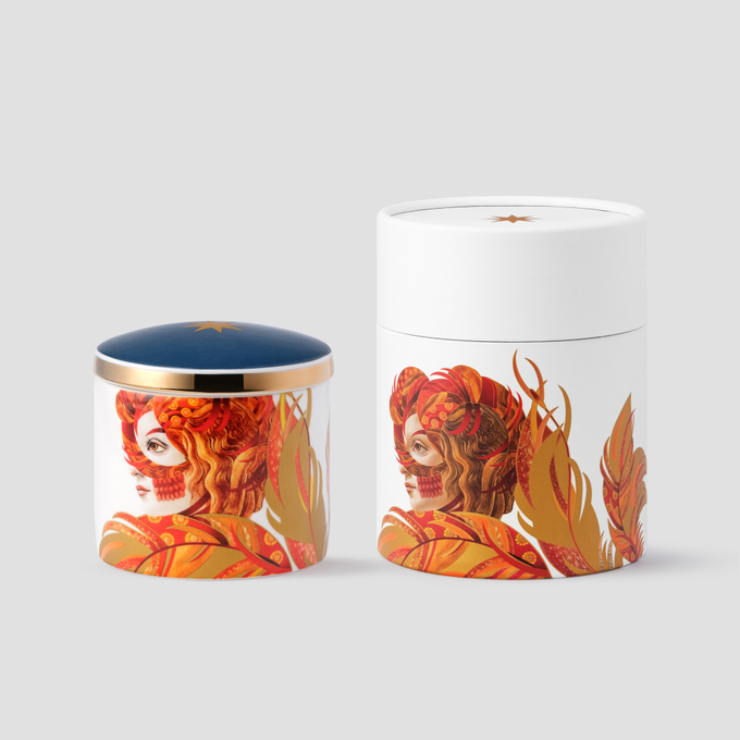 Емкость для хранения Farforite «Жар-птица» в подарочном тубусе