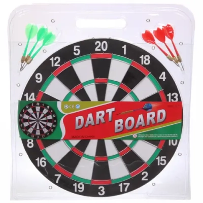 Набор для игры в дартс D-1501R: мишень 36 см, 6 дротиков (блистер)