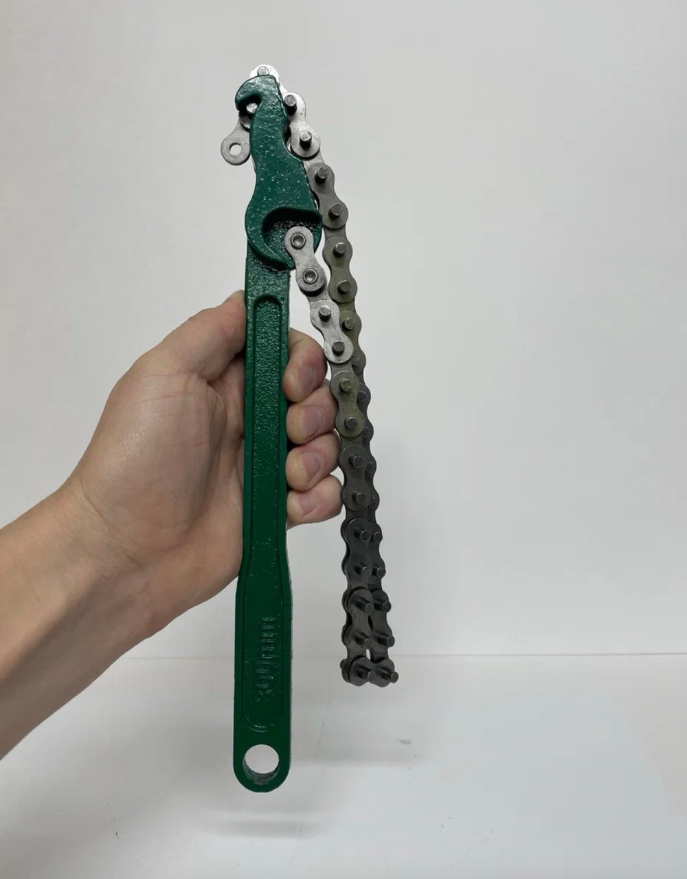 12 - 300 / Ключ для снятия масляного фильтра, 300 мм, цепной, усиленная углеродистая сталь, съемник, зеленый, YX12, TG (1 шт.)