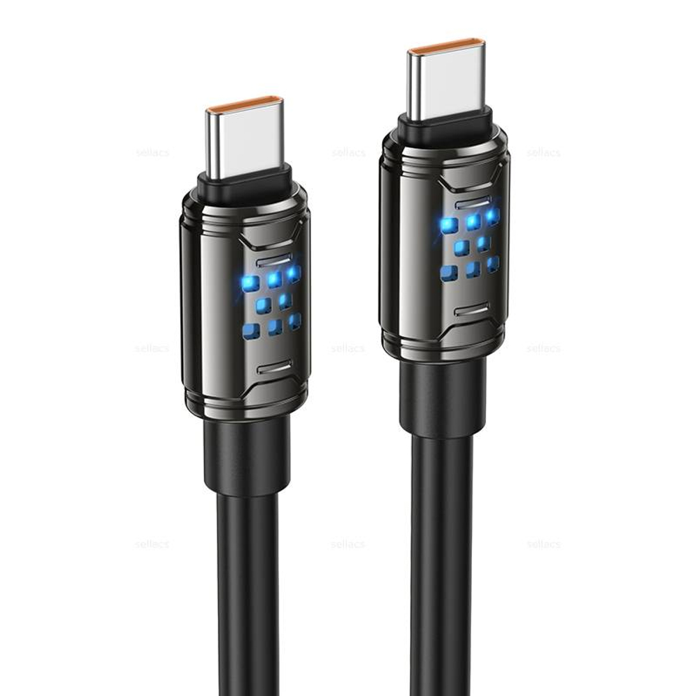 Кабель Type-C на Type-C 240W Hoco U143 (black) (Краснодар склад)