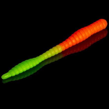 SOOREX PRO bait SOOREX WORM 80mm 307 Orange/Chartreuse Cheese 6pcs