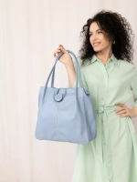 Сумка большая через плечо шоппер мешок