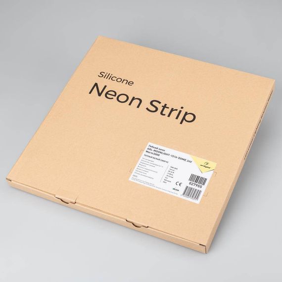 Гибкий неон Arlight 11W/m 144LED/m 2835SMD теплый белый 5M ARL-Moonlight-1516-Dome 24V Warm 027955