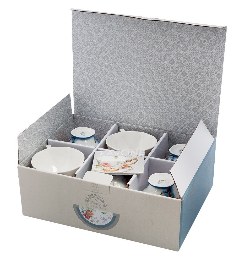 Pavone JS-03 Чайный набор на 6 перс. «Цветущая сакура»