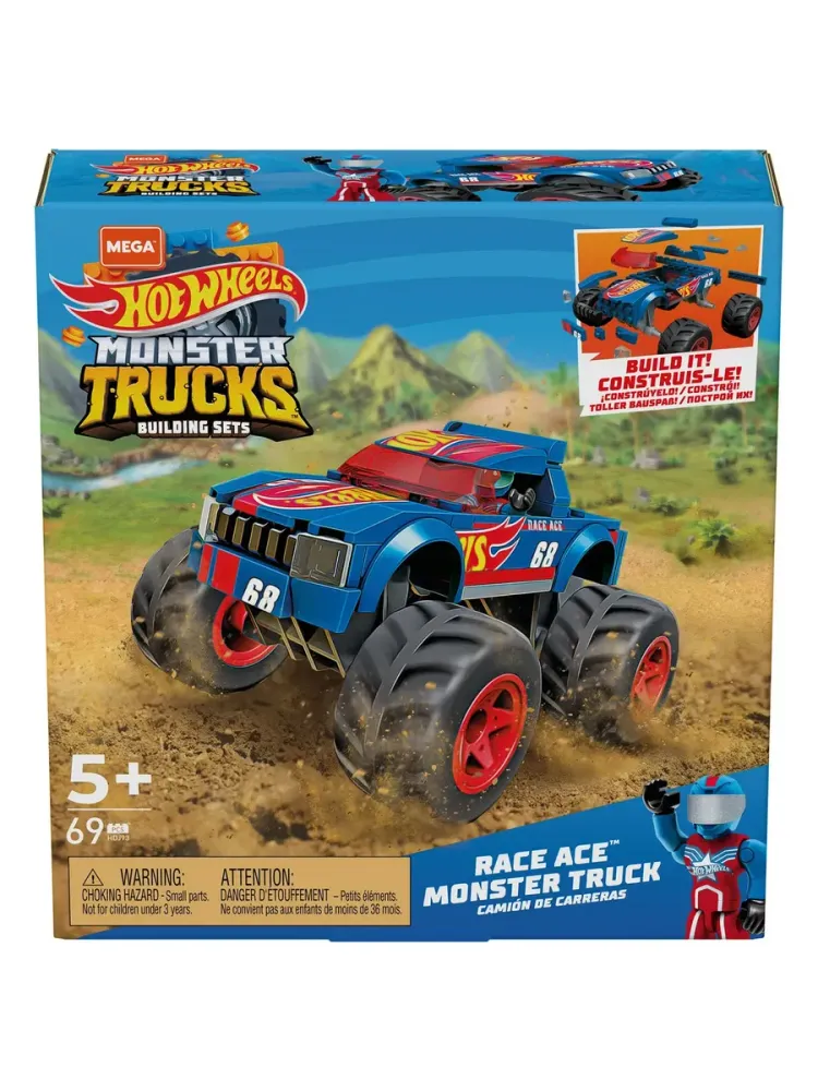 Конструктор Hot Wheels Монстр-трак Рейс Эйс HDJ93