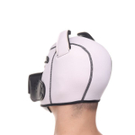 Белая неопреновая БДСМ-маска Puppy Play (Цвет: белый)