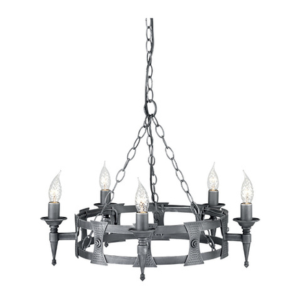 Люстра SAX5-BLK-SIL Elstead Lighting